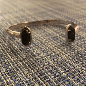Kendra Scott black druzy adjustable bangle - Edie